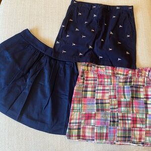 Preppy Skirt Bundle / 3 pair / size 8